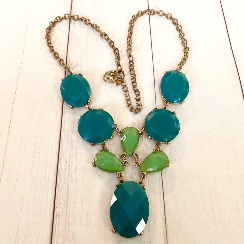 Beautiful colors of Green Necklace marked (EL)